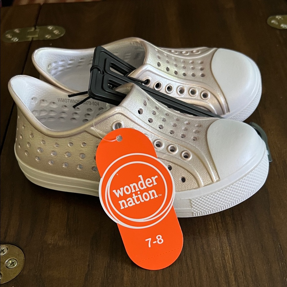 Wonder Nation Metallic Slip-On Shoes